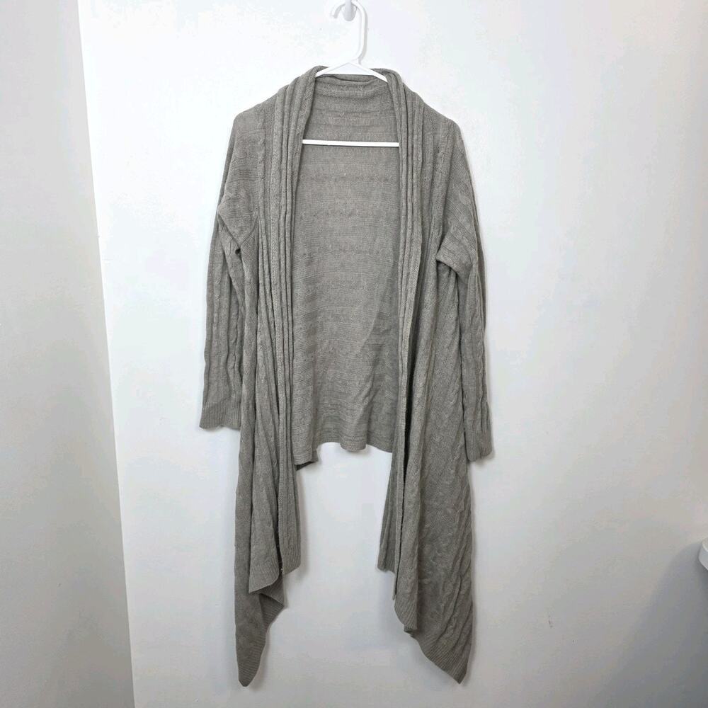 Lauren Ralph Lauren Taupe Wool Rabbit Hair Lagenlook Duster‎ Cardigan Size Large